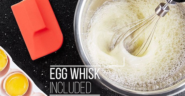 Pfannkuchenteig mit dem Rührbesen